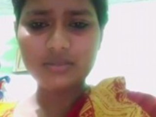 Indian female uses frigs for elation in