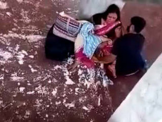 Older Indian wifey receives oral and