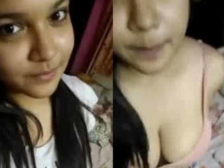 Stunning damsel unveils her hefty