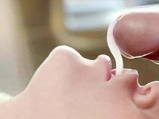 Nice gals take in cum-shots and gulp