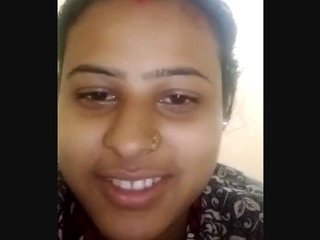 Bhabhi pridefully flashes her large