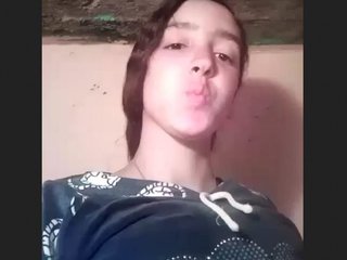 A village girl flaunts her attractive