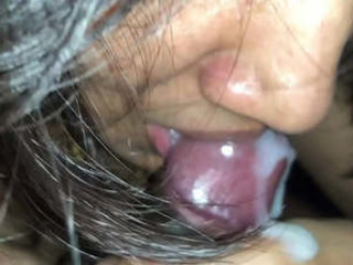 Indian  gives a sensuous blowjob and