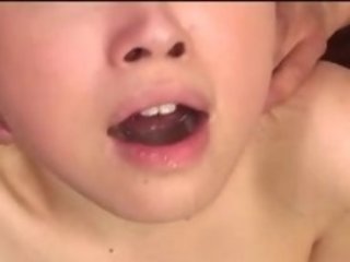 Gokkun gulps a mouthful of jism from PPP