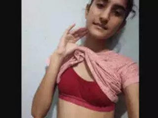 Desi, the adorable girl, shows her thick