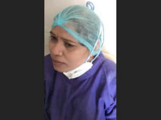 Desi nurse gives  a blowjob in health