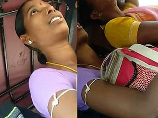 Public breast knead for mature chick in