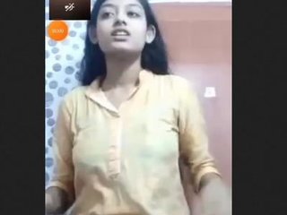 Beautiful office girl flaunts her meaty