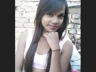 Youthful slender Indian doll gets her