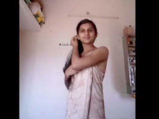 Indian ash-blonde girl takes