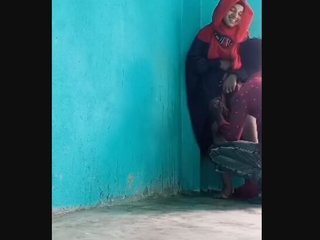 Bengali hijabi lady in undergarments