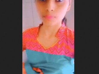 A lovely Indian teen lady unveils her