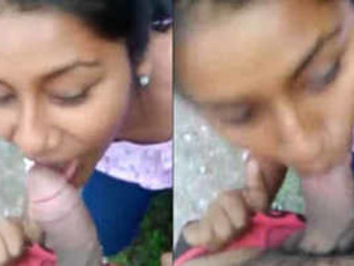 A school girl from Nagpur, Munni, gives