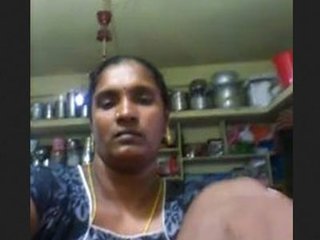 Indian housewife from village showcases