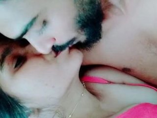 Passionate smooching inbetween Indian