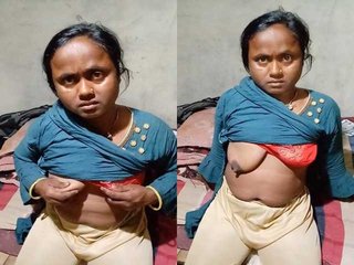 Husband's naughty  leads to wife's nude