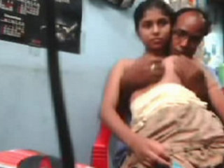 Indian neighbor visits uber-sexy doll at