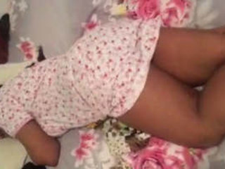 Undressed dame filmed while asleep