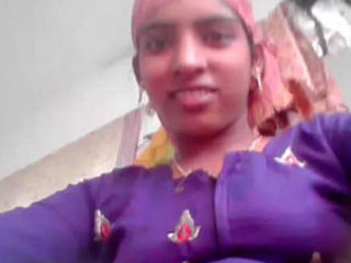 Indian step-sister kneading her fat