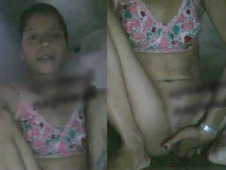 Indian doll pleasing herself with thumbs